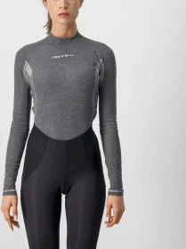Castelli Flanders 2 Warm Funktionsshirt langarm grau (Damen)