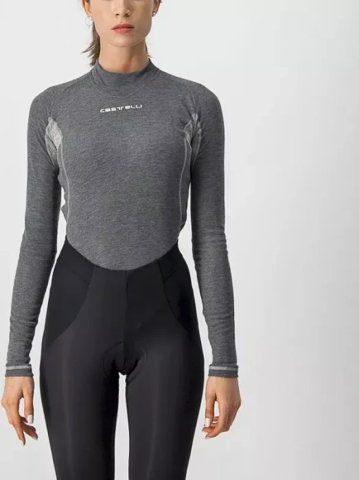 Castelli Flanders 2 Warm Funktionsshirt langarm grau (Damen)