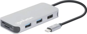 Manhattan 8-in-1 Docking Station, USB-C 3.0 [Stecker] (130615)