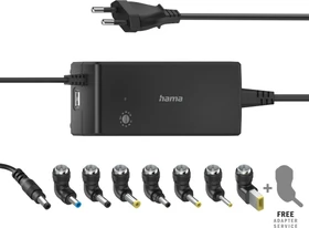 Hama Universal Notebook-Netzteil 12-22V, Hohlstecker mit Wechseladapter, 90W