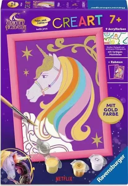 Ravensburger Malen nach Zahlen CreArt Unicorn Academy Wildstar