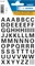 Herma Buchstabenetiketten A-Z, 6x10mm, wetterfest, schwarz, 1 Blatt (74 Etiketten) Vorschaubild