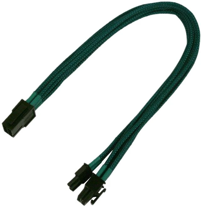 Nanoxia 6/8-Pin PCIe Verlängerung 30cm, sleeved grün