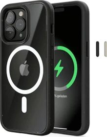 Woodcessories Clear Case MagSafe für Apple iPhone 14 Pro schwarz/klar