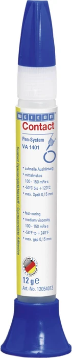 Weicon Contact VA 1401 Cyanacrylat, mittelviskoser Klebstoff mit schneller Aushärtung, 12g