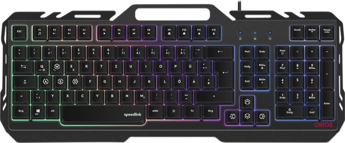 Speedlink Orios Metal, schwarz, USB, DE