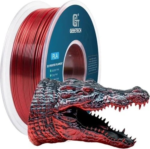 Geeetech PLA Silk, Dual black & red, Spule, 1.75mm, 1.00kg