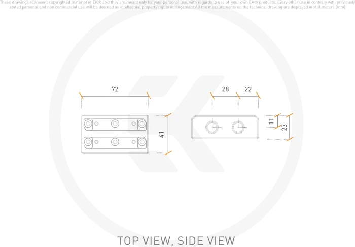 EK Water Blocks Quantum Line EK-Quantum Scalar² Strix/TUF DirectLink Terminal, Acryl