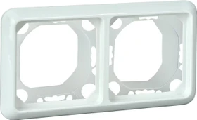 Schrack FASHION IP44 Rahmen 2-fach, reinweiß