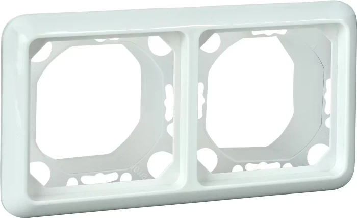 Schrack FASHION IP44 Rahmen 2-fach, reinweiß