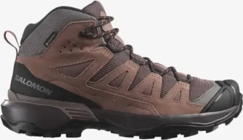 Salomon X Ultra 360 Leather Mid GTX peppercorn/cognac/hot coral (Damen)