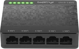 Lanberg DSP1 Desktop Switch, 5x RJ-45