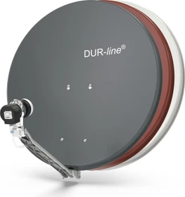 Dura-Sat Dur-line Select 75 G + Ultra Single LNB - 1 Teilnehmer Set, rot