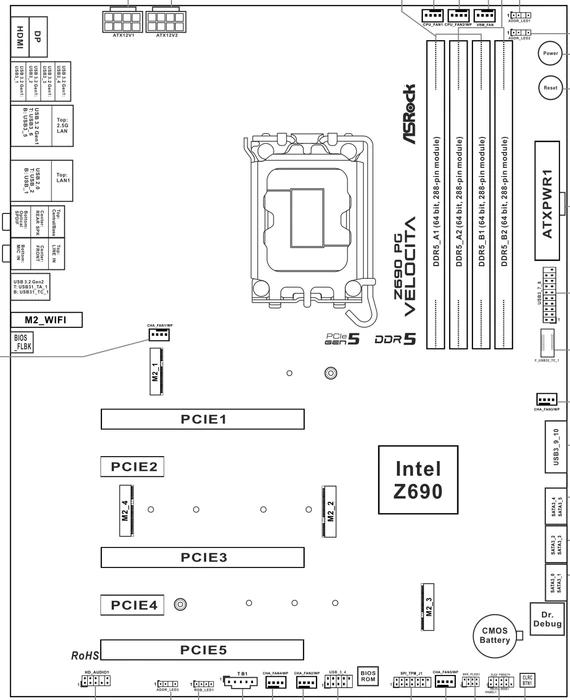 ASRock Z690 PG Velocita (Intel 1700)