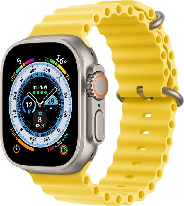 Apple Ocean Armband für Apple Watch Ultra (49mm) gelb
