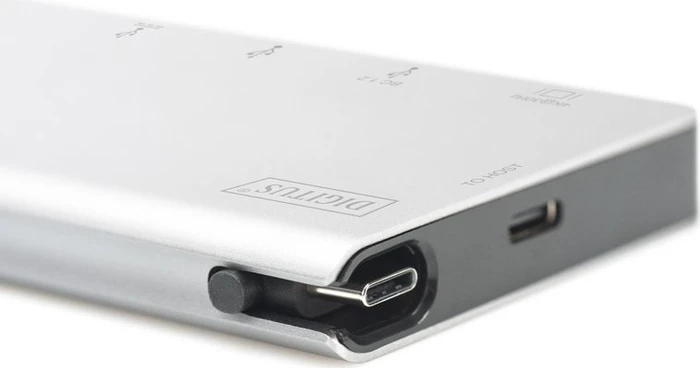 Digitus Multiport Travel Dock, USB-Hub, Dual-Slot-Cardreader, USB-C 3.0 [Buchse]
