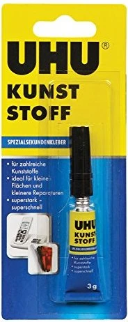UHU Kunststoff Spezial Sekundenkleber, 3g
