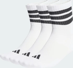adidas 3-Streifen Cushioned Sportswear Mid-Cut Crew Socken weiß/schwarz, 3 Paare