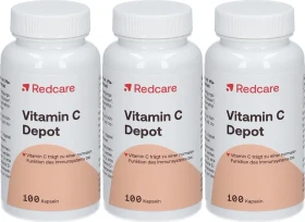 Redcare Vitamin C Depot Kapseln, 300 Stück (3x 100 Stück)