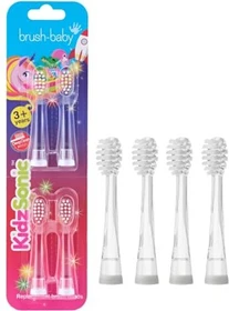Brush Baby KidzSonic Kinder-Ersatzbürste, 4 Stück