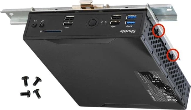 Shuttle DIR01, DIN-Rail Mounting Kit für XPC slim