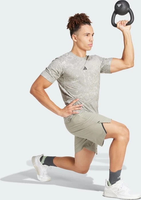 adidas Power Workout Funktionsshirt kurzarm silver pebble/black (Herren)