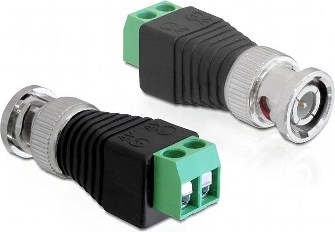 DeLOCK BNC [Stecker] auf 2-Pin-Terminalblock Adapter