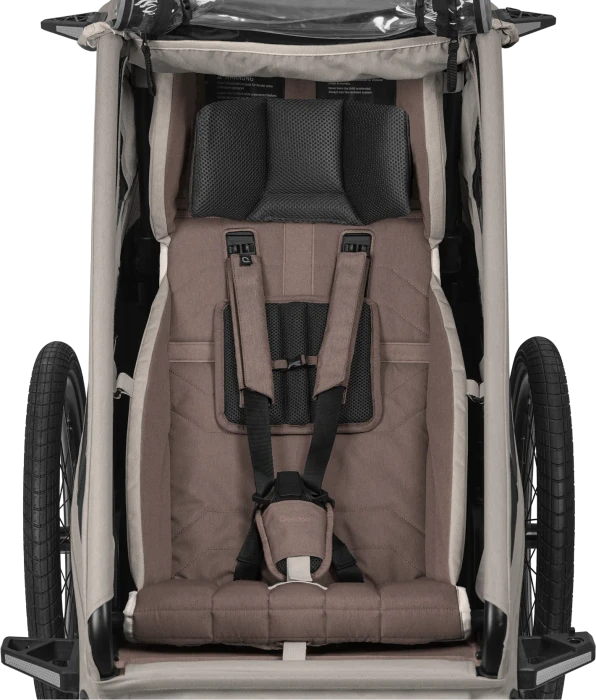 Qeridoo Kidgoo 1 Pro Gen 2 Fahrradanhänger barista brown (Modell 2026)