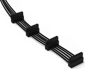 be quiet! Sleeved Power Cable CS-3440, 4x SATA, 420mm (BC022)