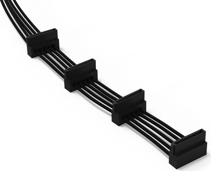 be quiet! Sleeved Power Cable CS-3440, 4x SATA, 420mm