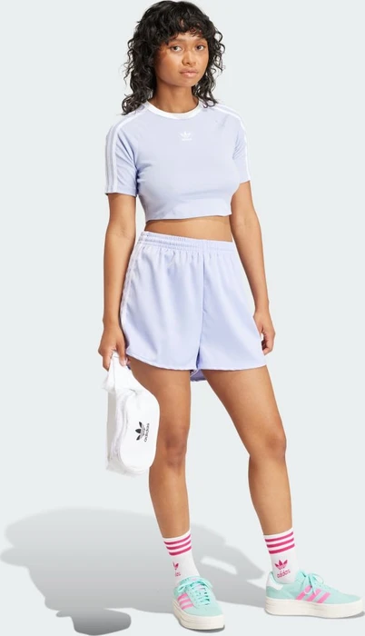 adidas 3-Streifen Baby T-Shirt kurzarm violet tone (Damen)