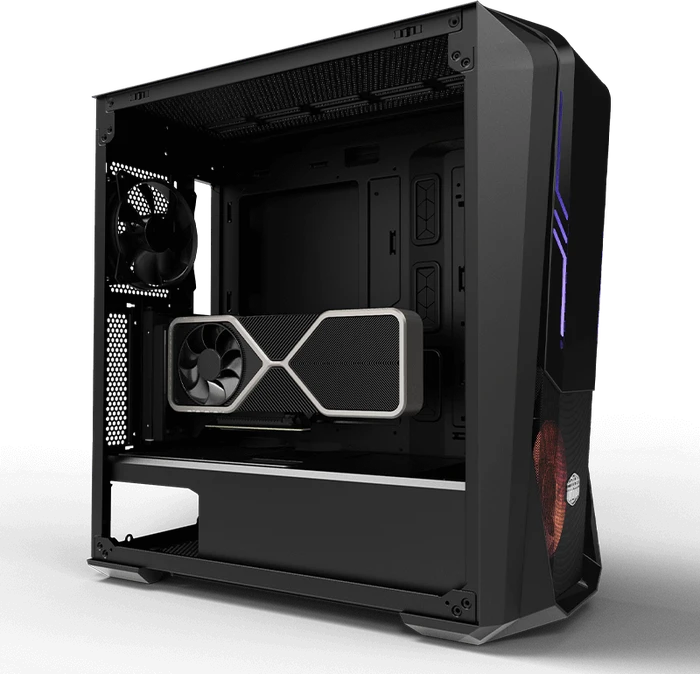 Cooler Master Universal Graphics Card Holder Kit V2, gerade, PCIe 4.0, 165mm, schwarz/violett