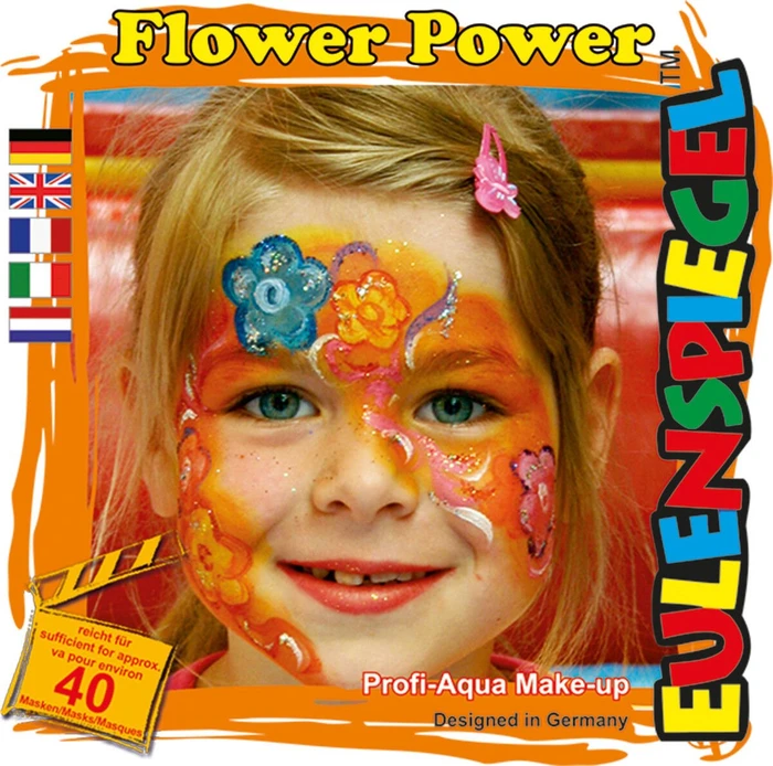Eulenspiegel Flower Power Schmink-Palette