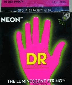 DR Strings Neon Pink Electric Medium