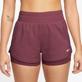 Nike One Dri-FIT 2in1 Hose kurz pink smoke/white (Damen)