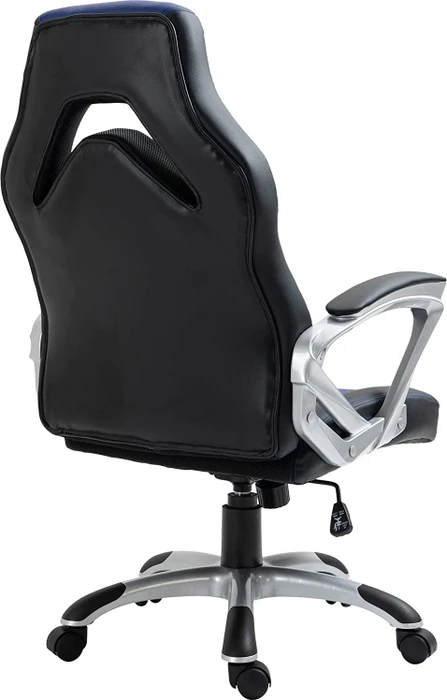 CLP Foxton Kunstleder Gamingstuhl, schwarz/blau