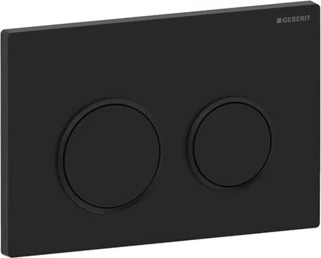 Geberit Omega20 Betätigungsplatte schwarz matt/schwarz/schwarz matt