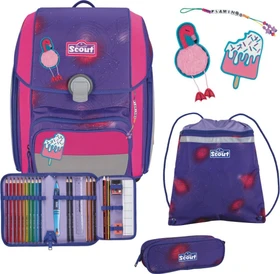 Scout Genius DIN Summer Schultaschen-Set, 4-tlg.