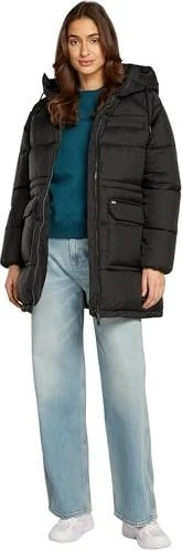 Tommy Hilfiger Tjw Midi Aspen Puffer Jacke schwarz (Damen)