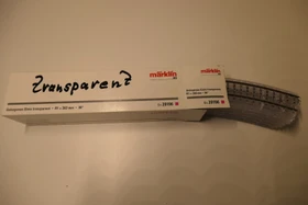 Märklin - Spur H0 Gleis - C-Gleis gebogen R1 transparent 30 Grad