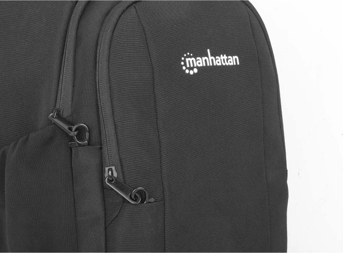 Manhattan Amsterdam 13.3" Laptop-Umhängetasche, schwarz
