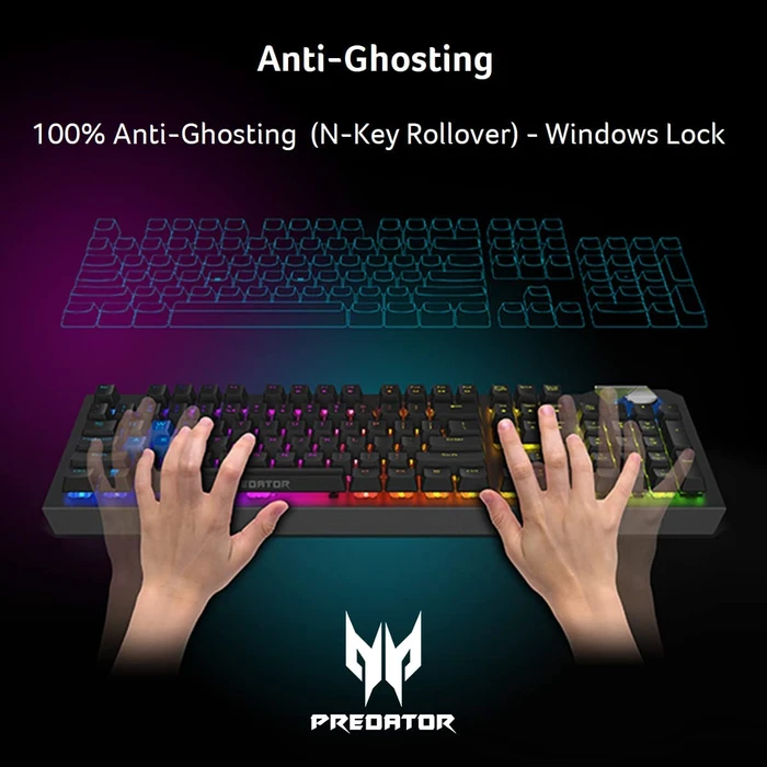 Acer Predator Aethon 700, clicky/linear umschaltbar, Darfon Optical Q, USB, US
