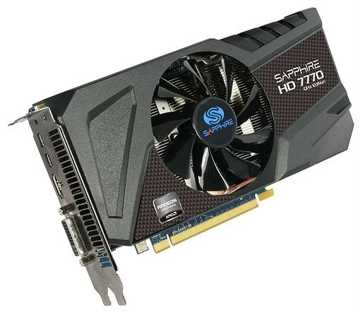 Sapphire Radeon HD 7770 GHz Edition OC, 1GB GDDR5, DVI, HDMI, DP, lite retail