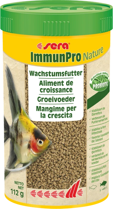 sera ImmunPro Nature, probiotisches Wachstumsfutter für Zierfische, 112g, 250ml