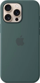 Apple Silikon Case mit MagSafe für iPhone 16 Pro Max seegrün
