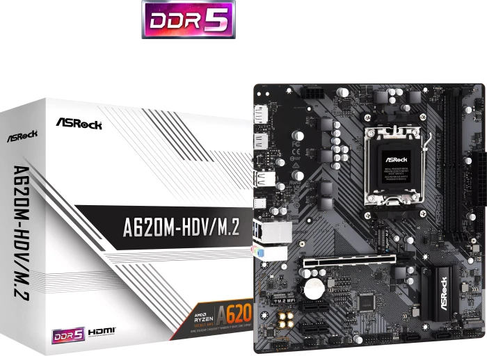 ASRock A620M-HDV/M.2 (AMD AM5)