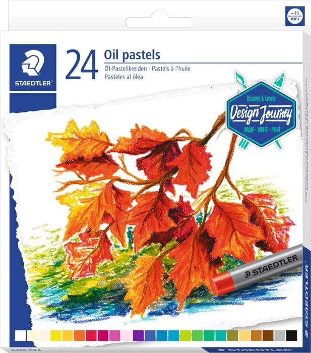 Staedtler 2420 Ölmalkreide pastell, 24 Farben, 24er-Set