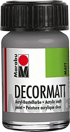 Marabu Decormatt Acrylfarbe, hellgrau, 15ml