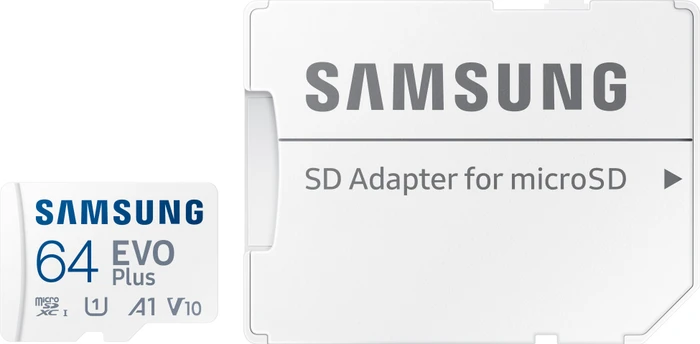 Samsung EVO Plus 2021 R130 64GB Kit, UHS-I U1, A1, Class 10