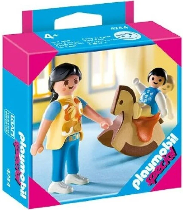 playmobil Special Baby auf Schaukelpferd mit Mama
